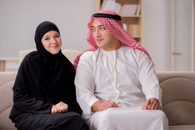 Paar Arabische man en vrouw