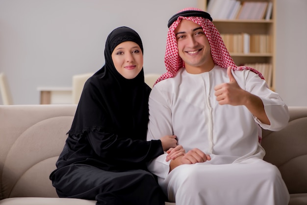 Paar Arabische man en vrouw