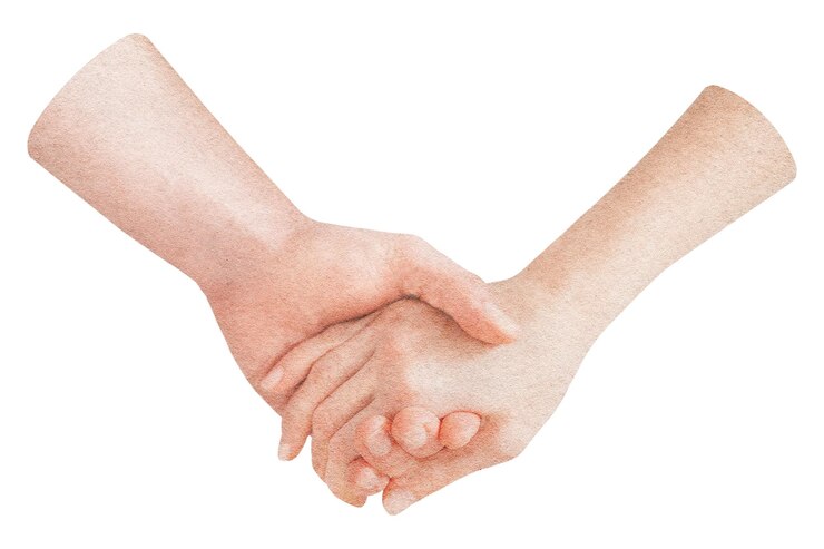 Foto paar die elkaar de hand vasthouden png sticker doorzichtige achtergrond