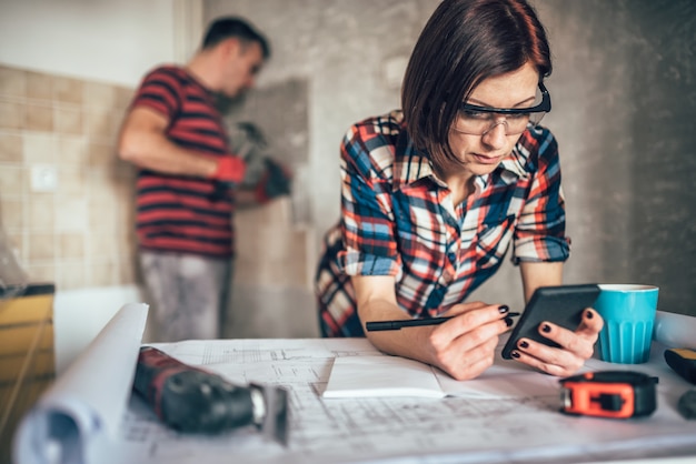 Paar renovatie keuken