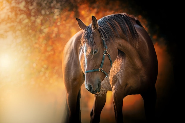 Paard in de open lucht