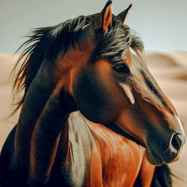 Paard in de woestijn