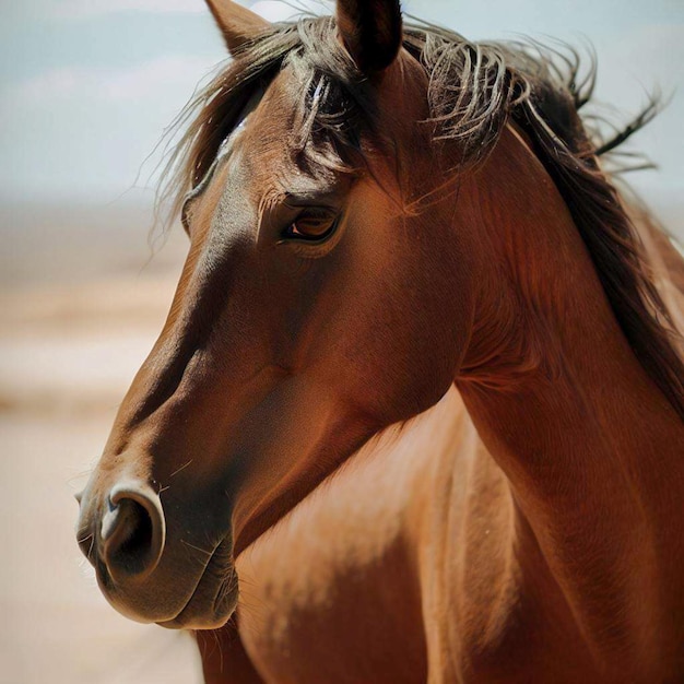 Paard in de woestijn