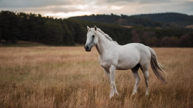 Paard op wit.