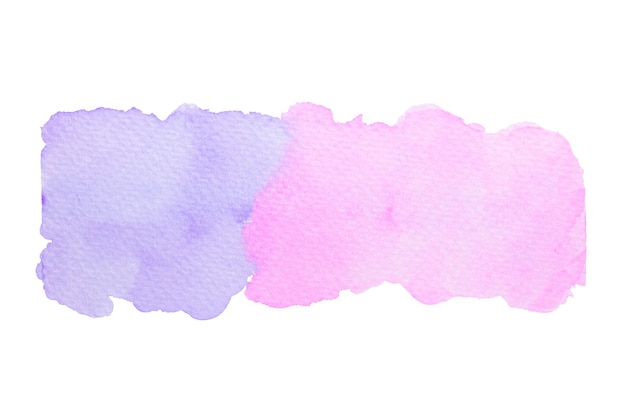 Paars en roze aquarel schilderen