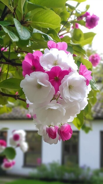 Paarse begonia bloem echte heldere foto