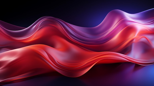 Paarse en rode prachtige golvende abstracte achtergrond behang