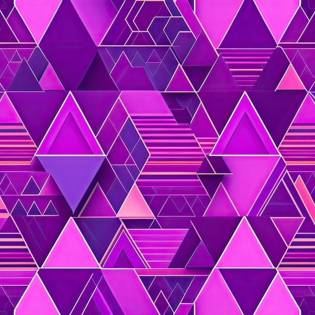 paarse en roze geometrische vormen worden weergegeven op een paarse achtergrond.
