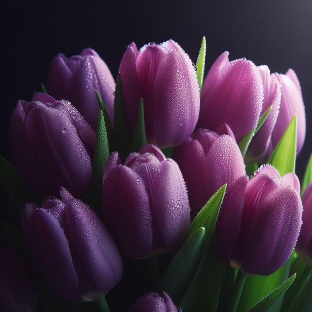 paarse tulpen