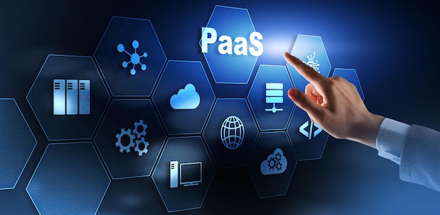 PaaS Platform as a service Cloud computing services concept