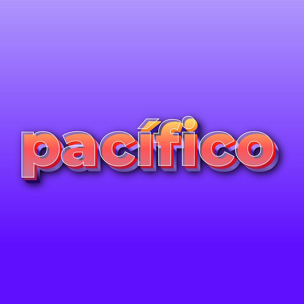 Pacficotext effect jpg gradient purple background card photo