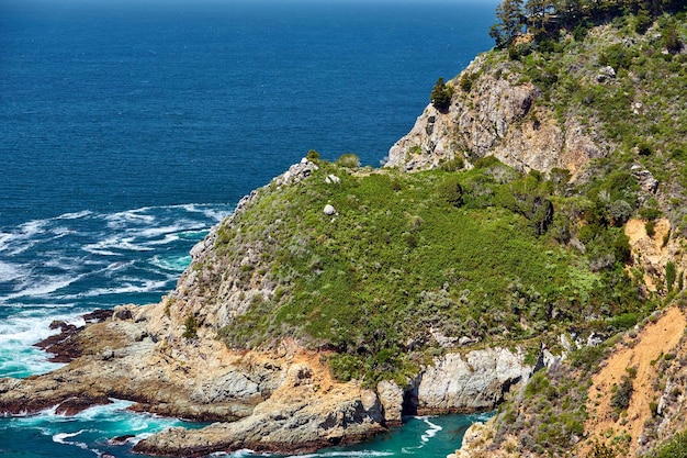 Pacific coast landscape in California