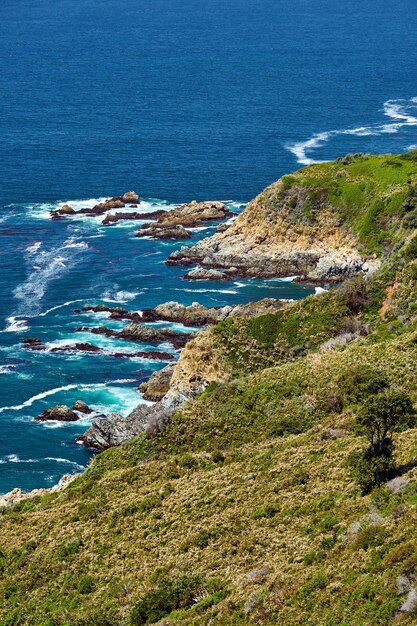 Pacific coast landscape in california