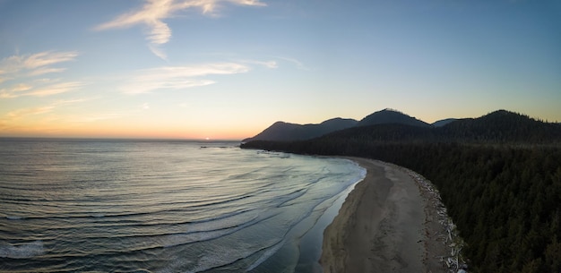 Pacific Ocean Coast Aerial Nature Background