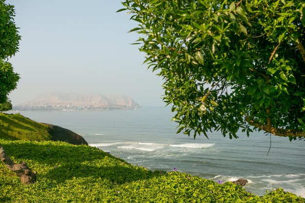 The Pacific Ocean warms the shores of Lima the capital of Peru