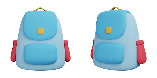 pack of backpacks with front and three quarter view