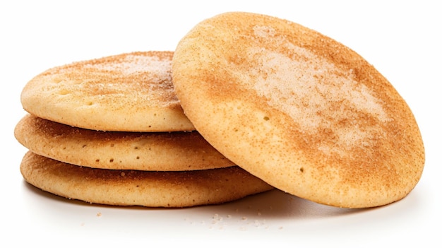 Pack of Cinnamon Sugar Cookies on White Background