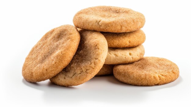 Pack of Cinnamon Sugar Cookies on White Background