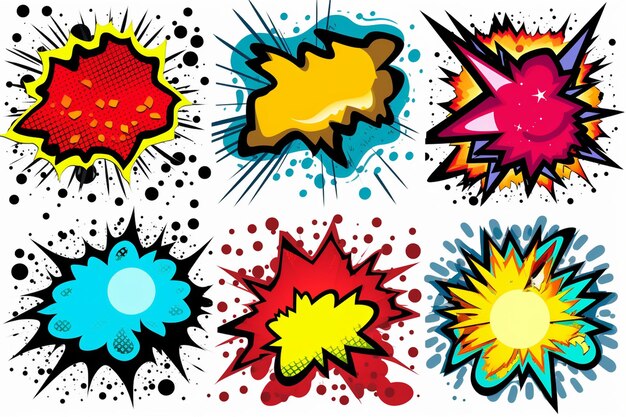 Photo pack of comic effects and onomatopoeias