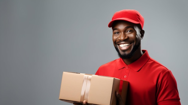 Package Positivity Smiling Delivery Expert