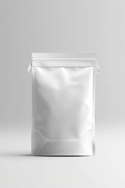 포장 가방 목업 화이트 음영 흰색 배경 AI 생성