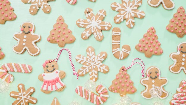 Packaging traditional home made gingerbread cookies as food gifts.