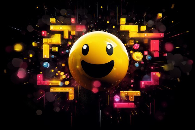 PacMan Vector Journey Scaling Artwork with Aspect Ratio 32