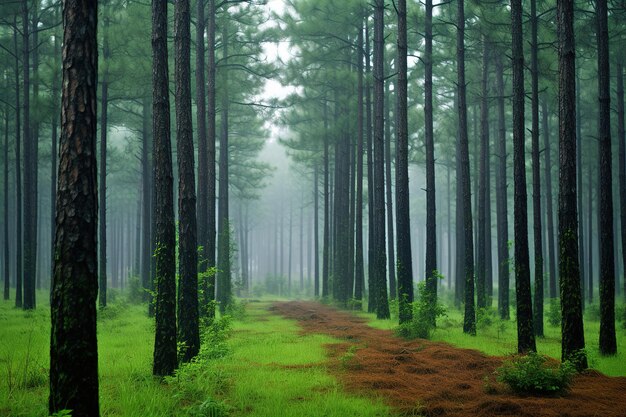 pad in het bos Generatieve Ai