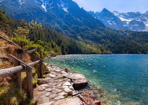 pad rond het bergmeer Morskie Oko