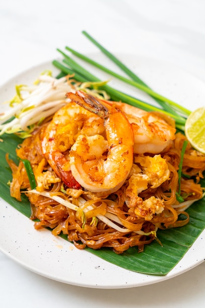 Pad thai gewokte rijstnoedels