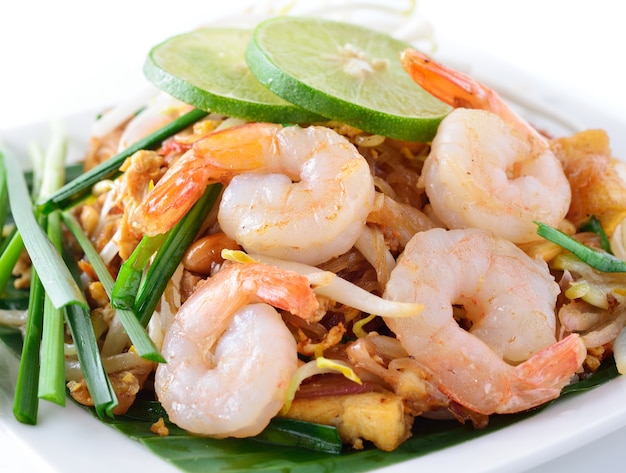 Pad Thai met garnalen, Thaise noedelstijl