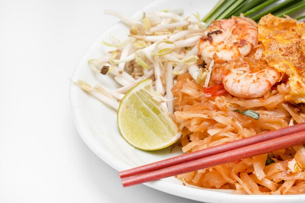 Pad Thai (nationale gerechten van Thailand).