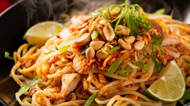 Pad thai noodles