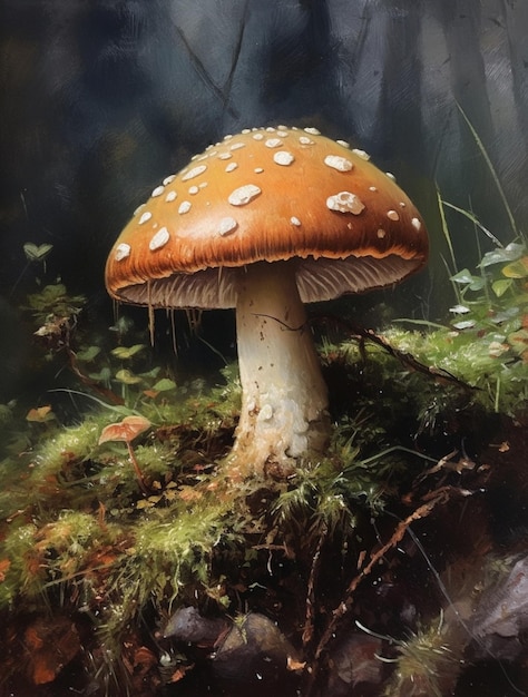 Paddenstoelen Hoogwaardige illustraties gegenereerd door AI