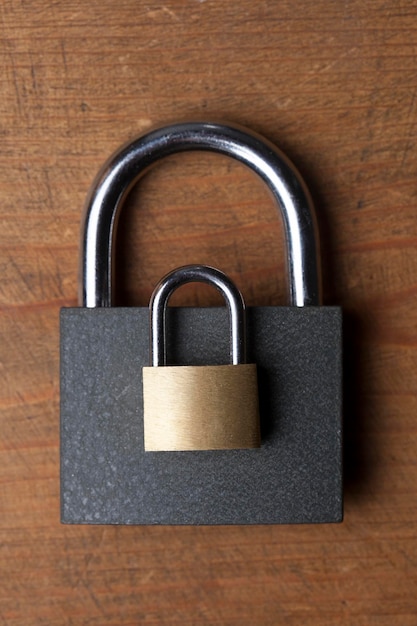 Photo padlock background security and safety concept