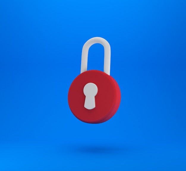 Padlock sign. Security, safety, protection, privacy concept.