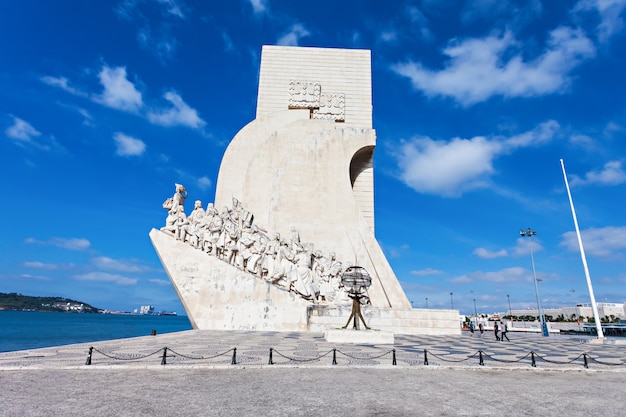 Padrao dos Descobrimentos (Monument to the Discoveries) is a monument on bank of the Tagus River in Lisbon, Portugal