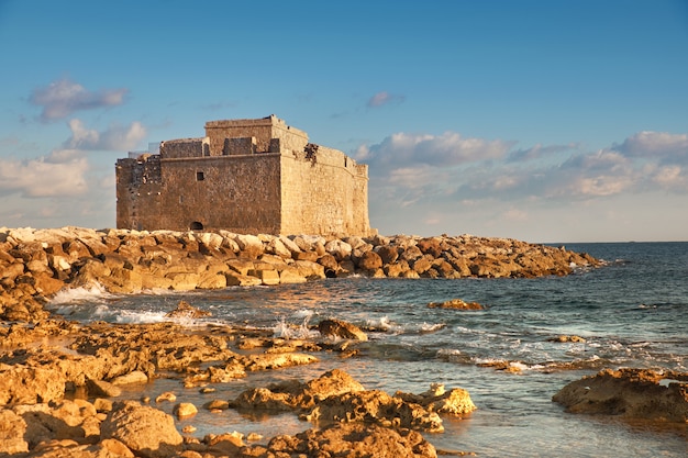 Pafos Harbour Castle in Pathos, Cyprus