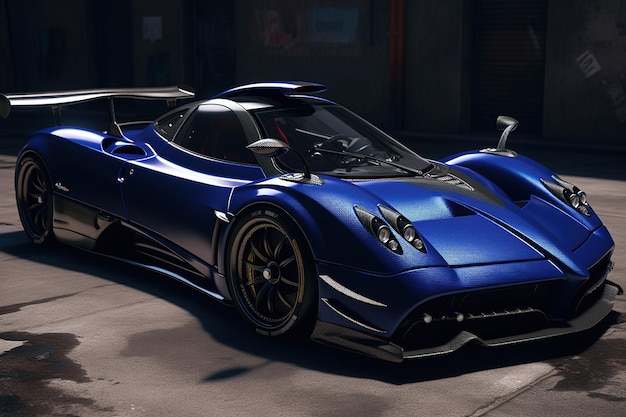 Premium AI Image  Pagani Zonda Sports car Supercar Sportcar Sleek sport  car Performance cars luxury car automobile Vehicle automotive AI