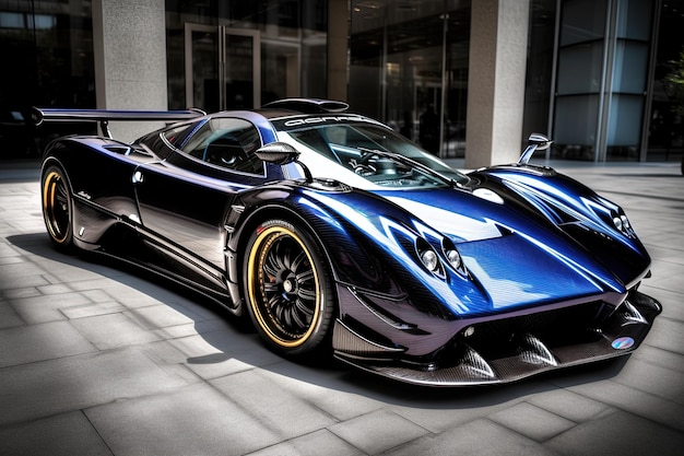 Pagani Zonda Sports car Supercar Sportcar Sleek sport car Performance cars luxury car automobile Vehicle automotive AI