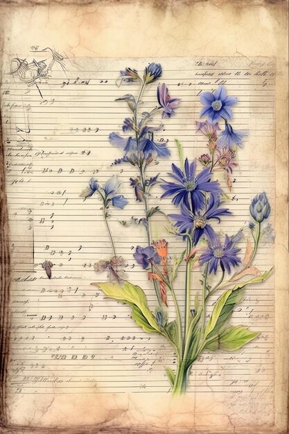 a page from a book called'flowers'by the artist robert penney '