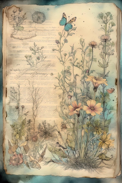 A page from a book called the wildflowers