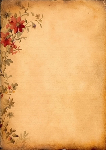 A page with flowers on it