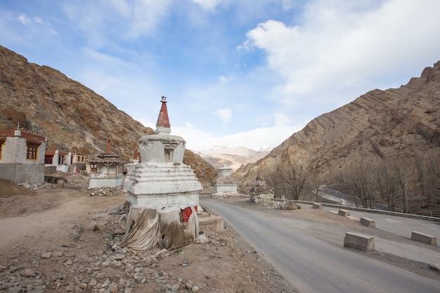 pagoda in Buddhism in Leh India