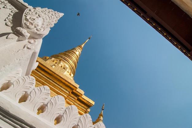 Pagoda in Thai Buddhism temple