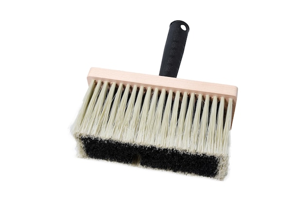 Photo paint brush for decorator on white background