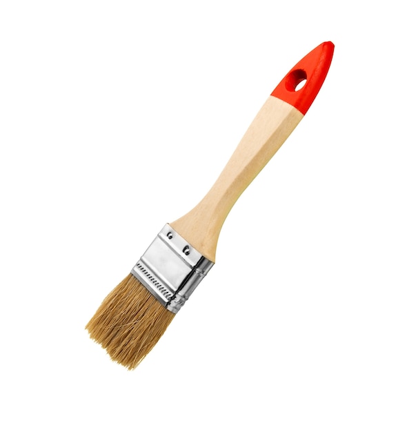 Photo paint brush isolated on a white surface