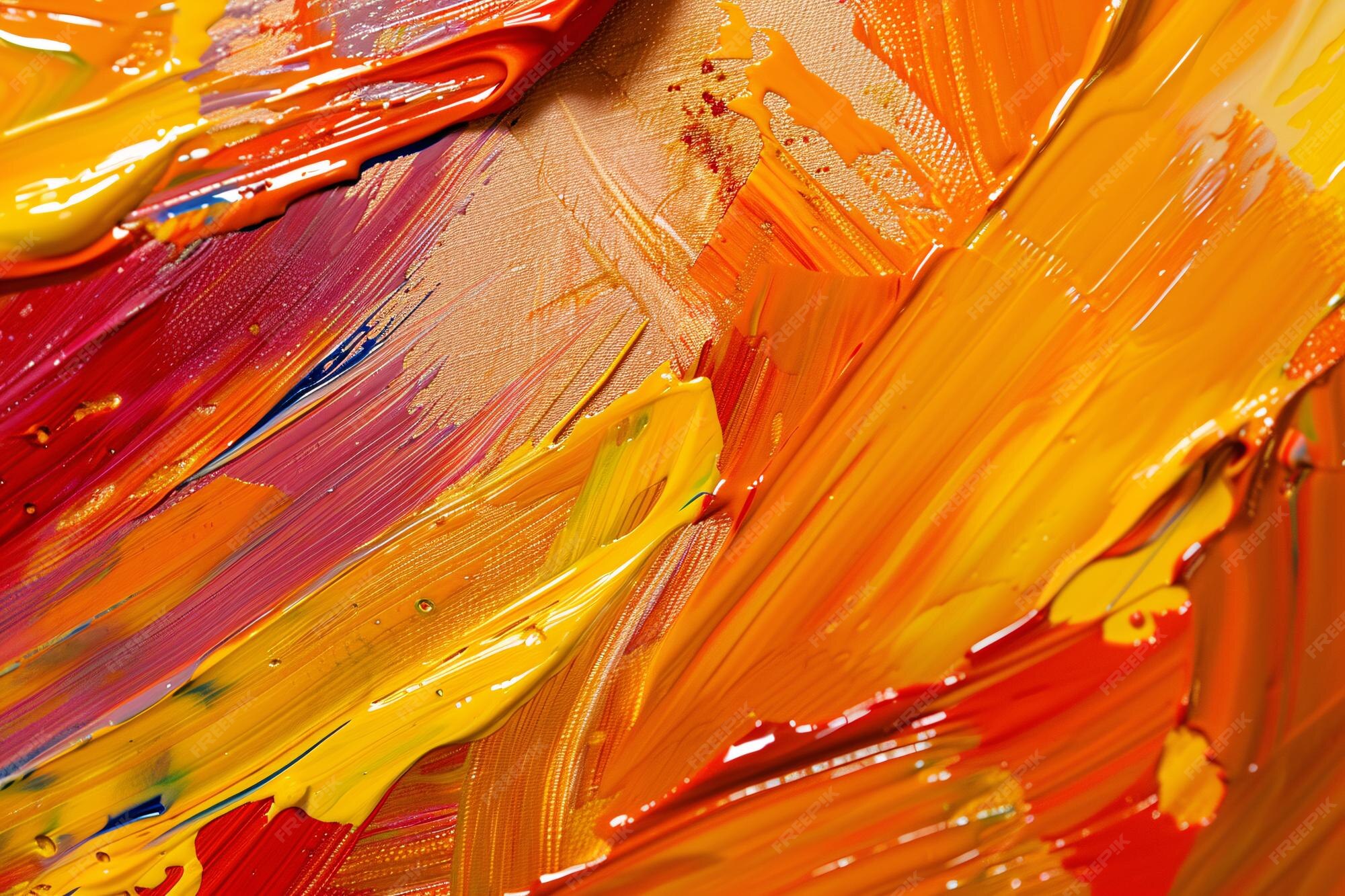 Premium Photo Paint brush strokes background