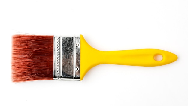 Paint brush on a white background