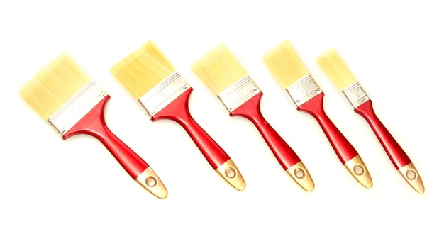 paint brushes isolated on white